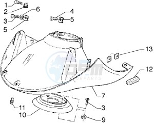 Hexagon 125 GT drawing Front mudguard