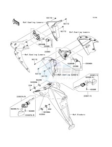 ZR 1000 B [Z1000 EUROPEAN] (B7F-B9F) 0B8F drawing TURN SIGNALS