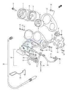 RGV250 (E24) drawing SPEEDOMETER - TACHOMETER