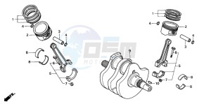 VT750C2 drawing CRANKSHAFT/PISTON