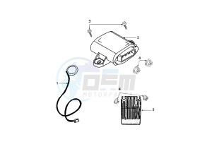 JET FORCE - 125 cc drawing ELECTRONIC CONTROL UNIT