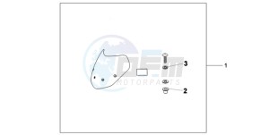 CB600F9 Europe Direct - (ED) drawing FLY SCREEN