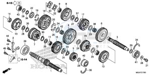 VFR1200XF CrossTourer - VFR1200X 2ED - (2ED) drawing TRANSMISSION (VFR1200X/ XA/ XL)