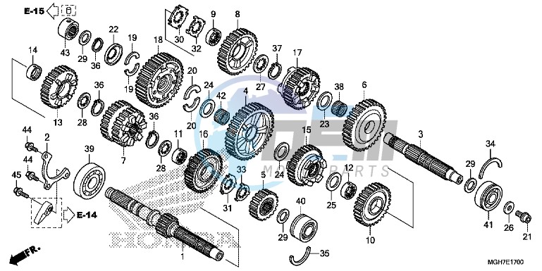 TRANSMISSION (VFR1200X/ XA/ XL)