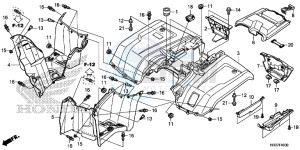 TRX420FM1G TRX420 Europe Direct - (ED) drawing REAR FENDER