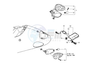 Liberty RST 125 drawing Taillight