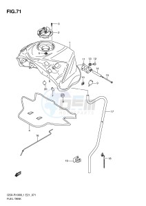 GSX-R1000 (E21) drawing FUEL TANK (GSX-R1000L1 E14)