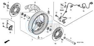 CBR1000RRB drawing FRONT WHEEL