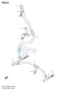 GSX-R1000 drawing FRONT BRAKE HOSE