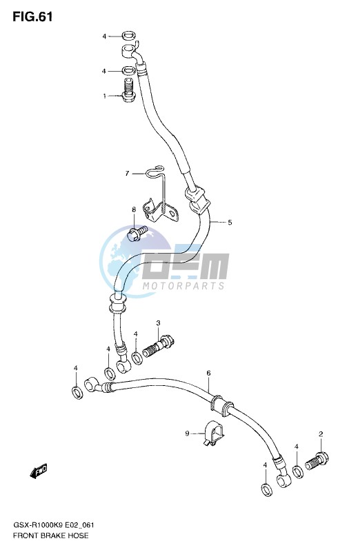 FRONT BRAKE HOSE