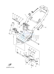 MW125A TRICITY 125 ABS (2CM2 2CMC) drawing FRAME