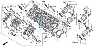 CBF600NA9 Europe Direct - (ED / ABS) drawing CYLINDER HEAD