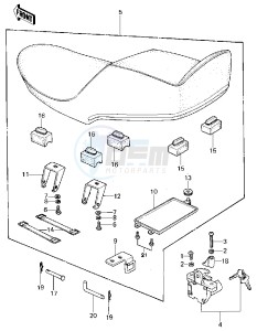 KZ 440 D [LTD BELT] (D1) [LTD BELT] drawing SEAT -- 80 D1- -