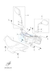 YN50 YN50F NEO'S 4 (2ACM 2ACM 2ACM 2ACM) drawing COWLING 1