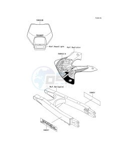 KLX 300 A [KLX300R] (A2-A6) [KLX300R] drawing DECALS-- KLX300-A4- -