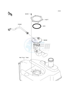 KVF 750 E [BRUTE FORCE 750 4X4I NRA OUTDOORS] (E8F-E9FA) E8FA drawing FUEL PUMP