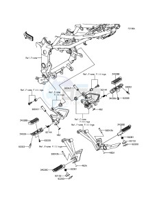 Z250SL BR250EGF XX (EU ME A(FRICA) drawing Footrests