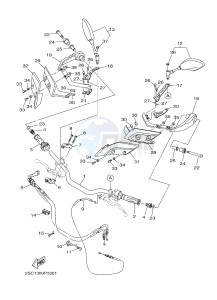 MT09TRA MT-09TRA TRACER 900 (2SCB) drawing STEERING HANDLE & CABLE