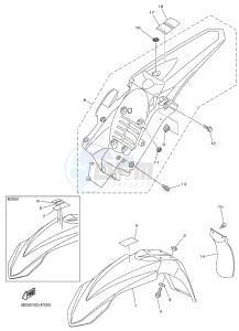 YZ250FX (B292 B293 B294 B294 B295) drawing FENDER