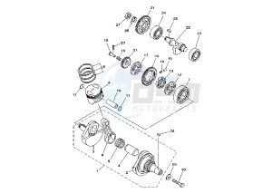 TW 125 drawing CRANKSHAFT PISTON