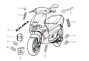 Runner VX-VXR 125-200 125 drawing Labels