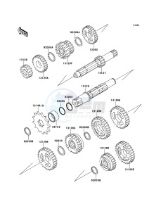 KX65 KX65ABF EU drawing Transmission