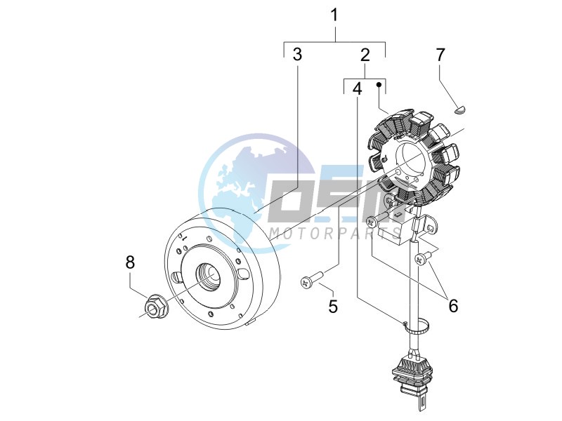 Flywheel magneto