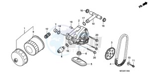 VT750C9 Australia - (U / MME) drawing OIL PUMP