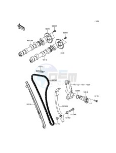 VERSYS 650 KLE650EGF XX (EU ME A(FRICA) drawing Camshaft(s)/Tensioner