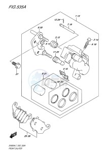 SV650 ABS EU drawing FRONT CALIPER