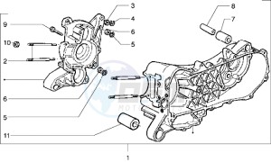 Liberty 125 drawing Crankcase