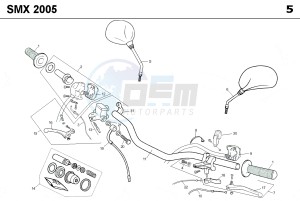 SMX 50 drawing CONTROLS -  STEER