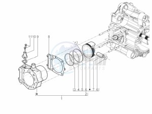 MP3 500 Sport Business ABS E3-E4 (NAFTA) drawing Cylinder-piston-wrist pin unit