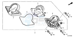 CBR250RD CBR250R 2E - (2E) drawing METER