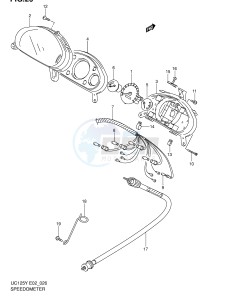 UC125 (E2) drawing SPEEDOMETER