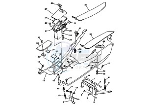 YP MAJESTY DX 250 drawing STAND-FOOTREST