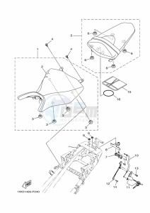 YZF250-A (B6P6) drawing SEAT