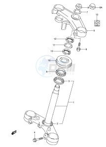 SV650S (E2) drawing STEERING STEM (SEE NOTE)