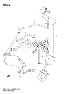 GSX-R1000 (E3-E28) drawing RADIATOR HOSE