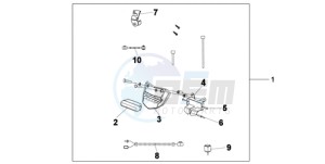 XL700VA9 Europe Direct - (ED / ABS SPC) drawing REAR FOG LIGHT