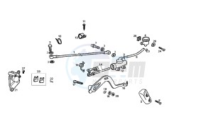 SENDA SM X-RACE 2VER - 50 CC VTHSR2E1A EU2 2VER drawing REAR BRAKING SYSTEM