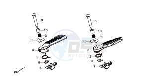 CITYCOM 300I S drawing FOOT REST L / R