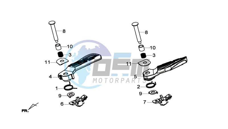 FOOT REST L / R