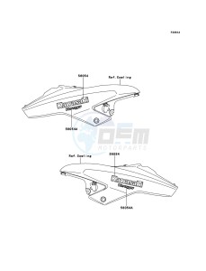 VERSYS KLE650CCF XX (EU ME A(FRICA) drawing Decals(Black)