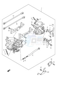 DL650 (E2) V-Strom drawing THROTTLE BODY