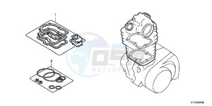 CBR125RWB CBR125RW E drawing GASKET KIT A