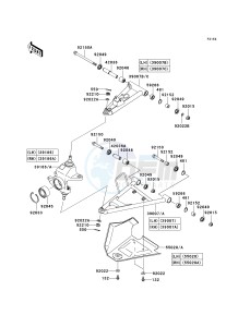 KVF 650 F [BRUTE FORCE 650 4X4I] (F6F-F9F ) F8F drawing FRONT SUSPENSION