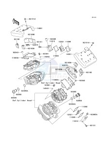 VN 1500 L [VULCAN 1500 NOMAD FI] (L2-L4) [VULCAN 1500 NOMAD FI] drawing CYLINDER HEAD COVER