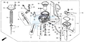 CBF250 drawing CARBURETOR (CBF2504)