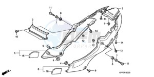 CBR125RWA Europe Direct - (ED / BLA) drawing SIDE COVER